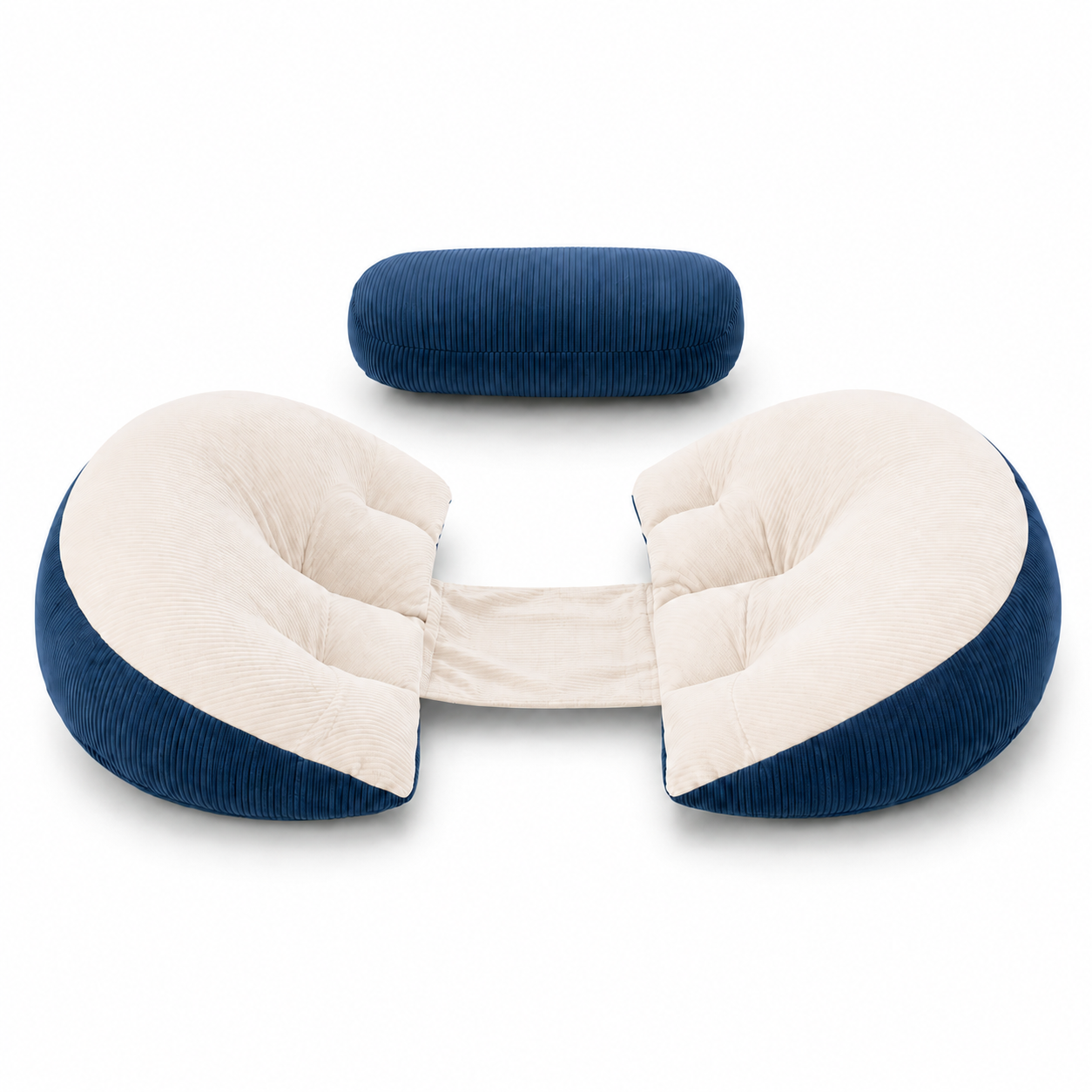 Sirocco Mom Adjustable Pregnancy Support Pillow – Bump, Back & Side Sleep Comfort